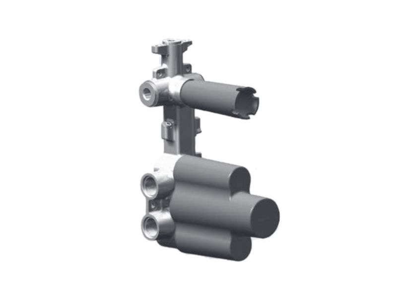 Встроенная часть для термостатического смесителя с запорным вентилем