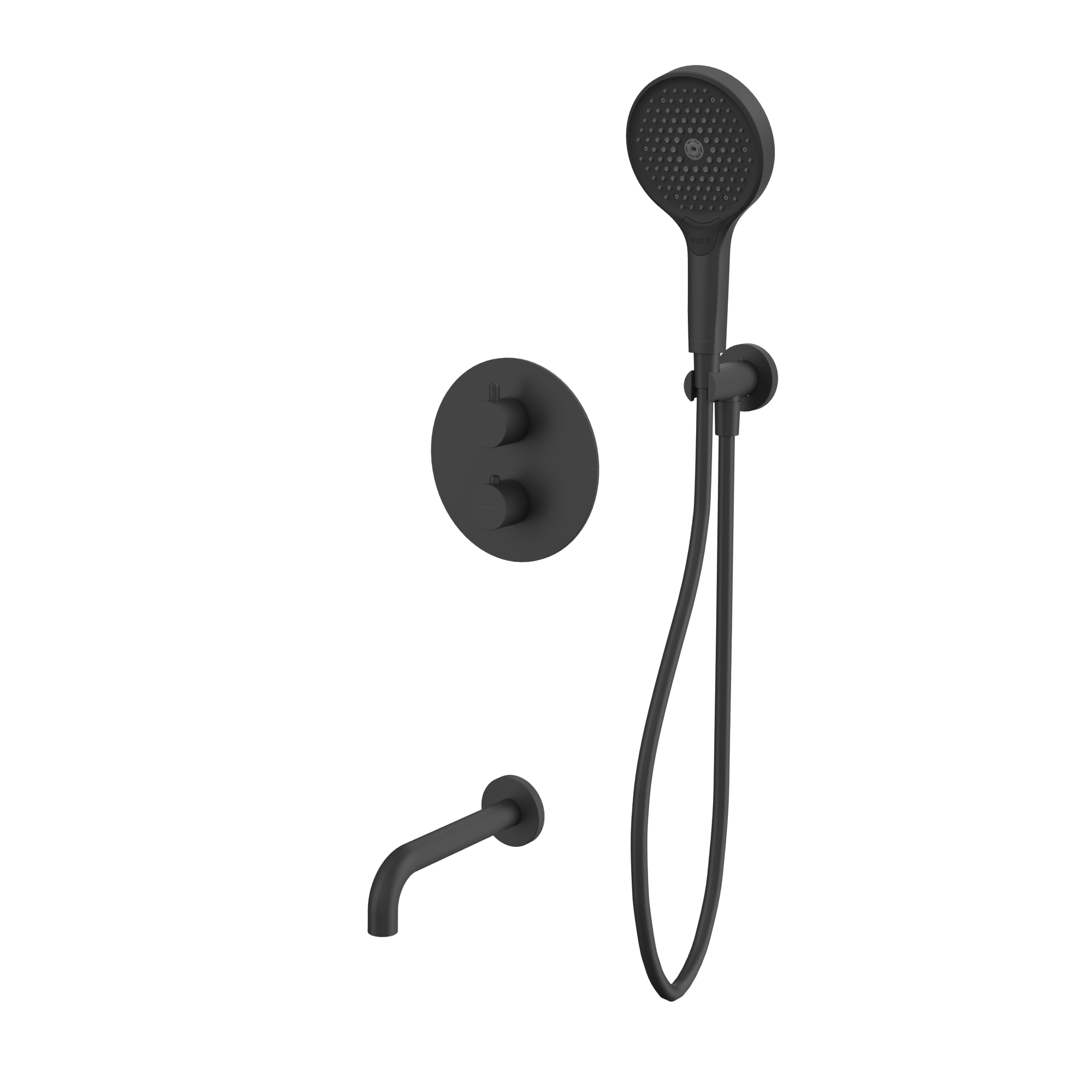 Душевая программа Термостатическая система для ванны скрытого монтажа YSET10TOPBL (черный мат) 