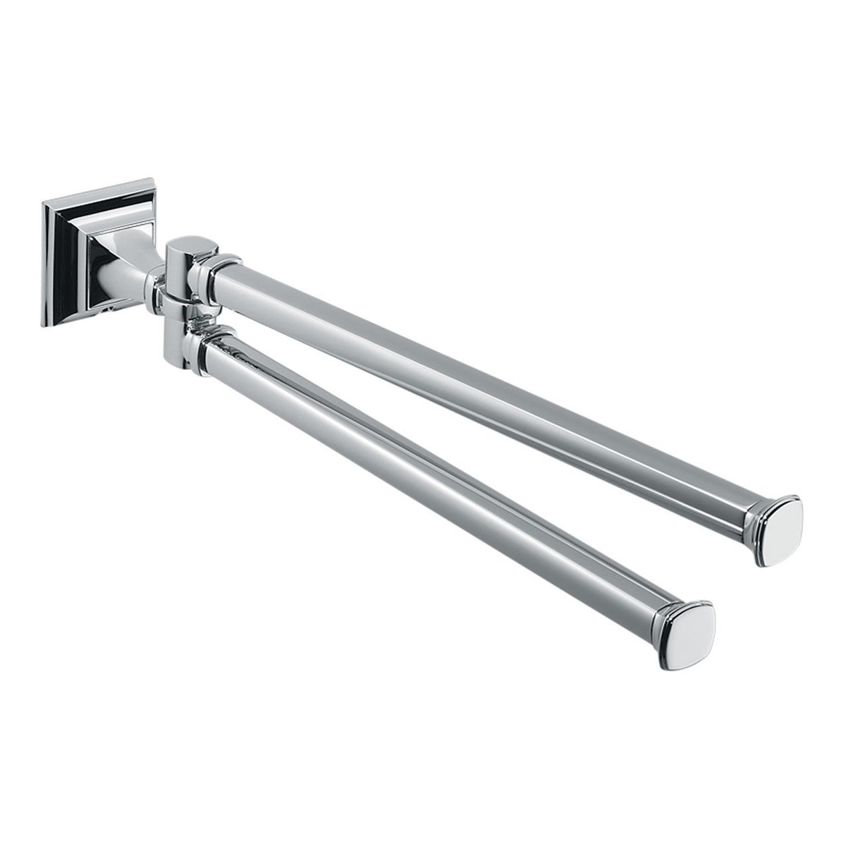 Полотенцедержатель двойной, 41.5 см, цвет хром