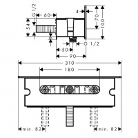 Комплектующие Шланговое подсоединение, хром/белый 