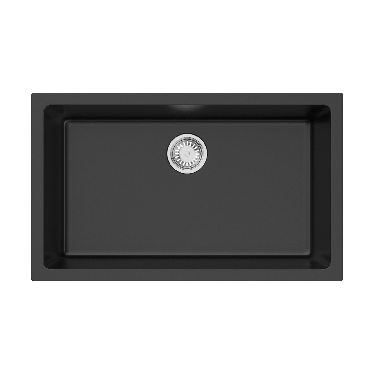 Кухонные мойки Кухонная мойка 760x460x255 Okinoshima 76-U/I-BL Natceramic/черный 