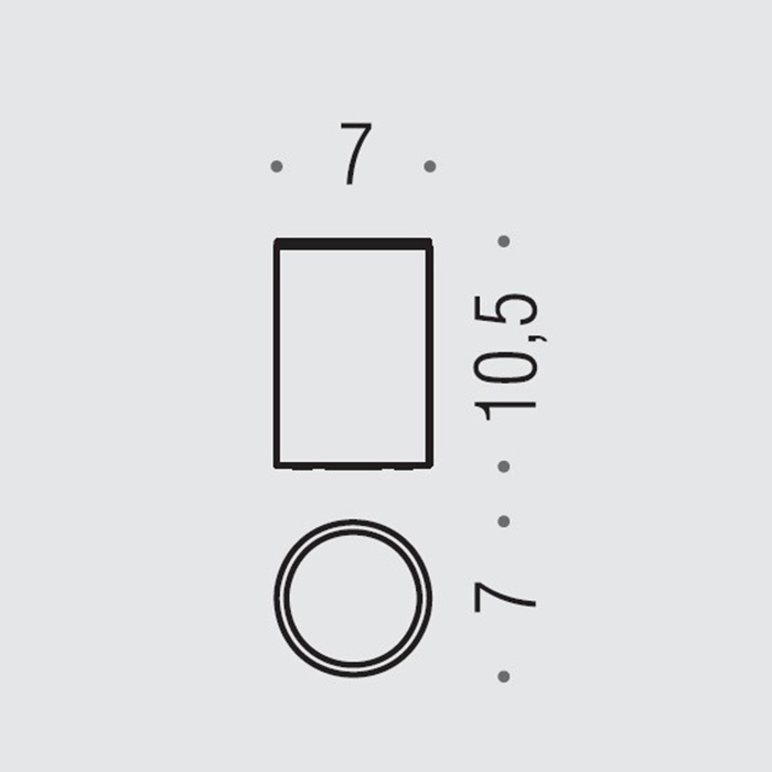 Аксессуары для ванной Стакан настольный, металлический, цвет PVD нержавеющая сталь 