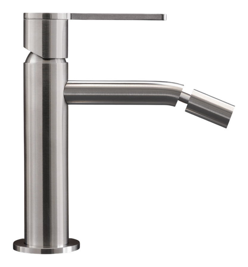 Смесители Смеситель для биде Innovo, однорычажный, регулируемый излив H. 155 мм, открывание с холодной воды, сталь, цвет сатинированная бронза 