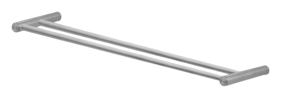Полотенцедержатель Stem, настенный, L. 600 мм, с 2-мя перекладинами, сталь, цвет сатинированное светлое золото