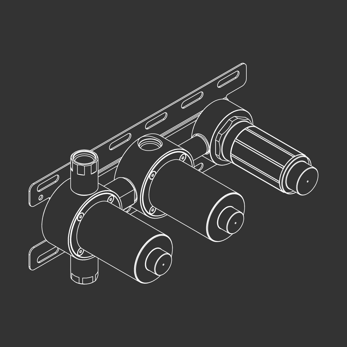 Смесители скрытая часть настенного термостатического смесителя 