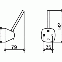 Аксессуары для ванной Держатель запасного рулона (хром) 