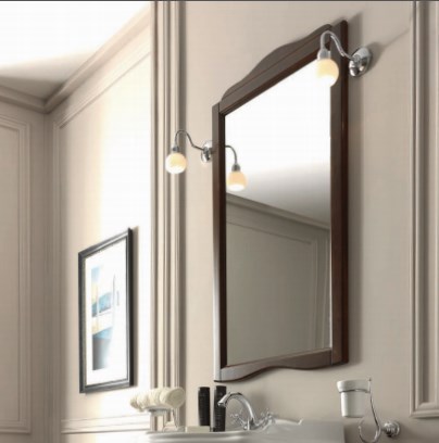 Зеркало в деревянной раме 92xh116, цвет noce (орех)