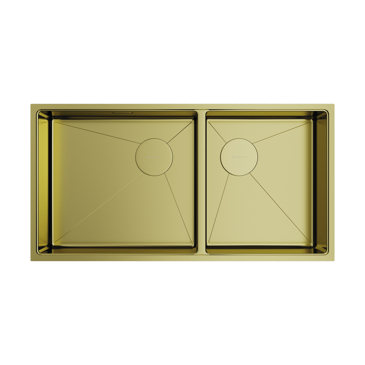 Кухонные мойки Кухонная мойка 850x440x200 Taki 85-2-LB-U/IF Side-LG нержавеющая сталь/светлое золото 