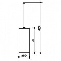Аксессуары для ванной Ершик для унитаза (хром/белый) 