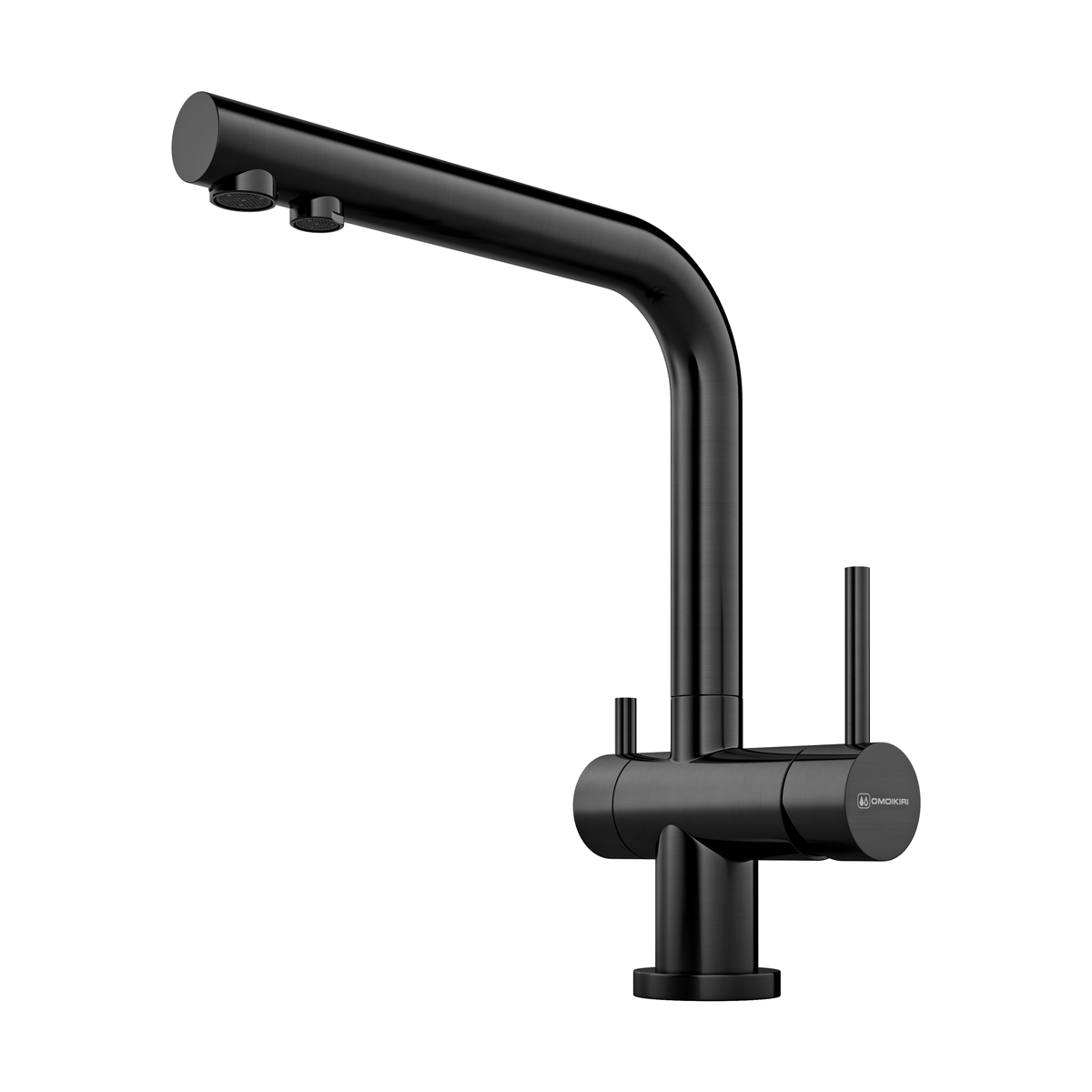 Смесители для кухни Смеситель для кухни Nagano-GM латунь/вороненая сталь 