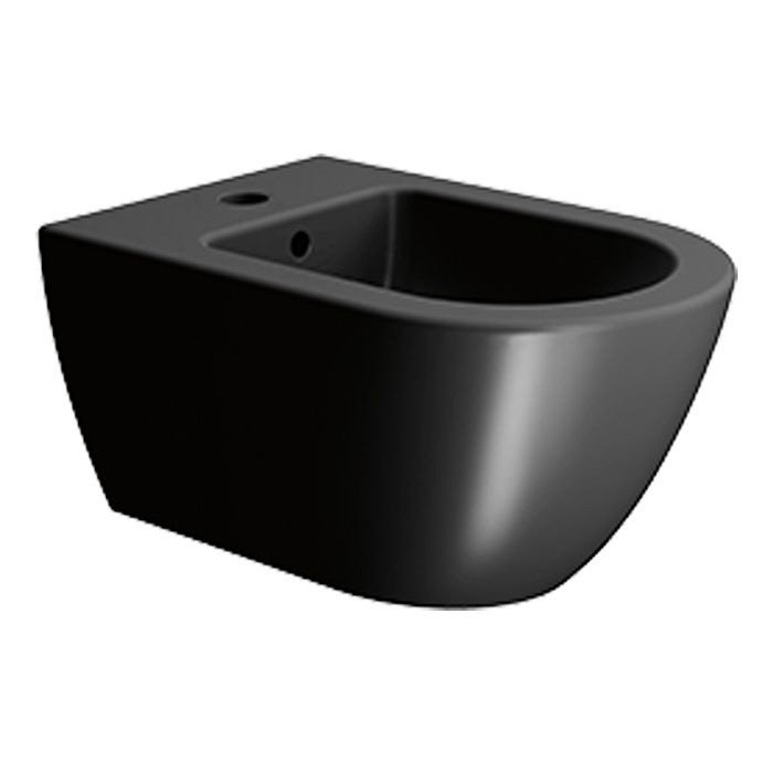 Биде подвесное (чёрный матовый)