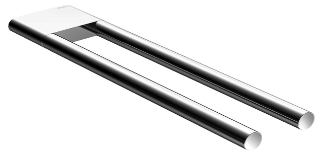 Аксессуары для ванной Полотенцедержатель двойной, вылет 34 см 