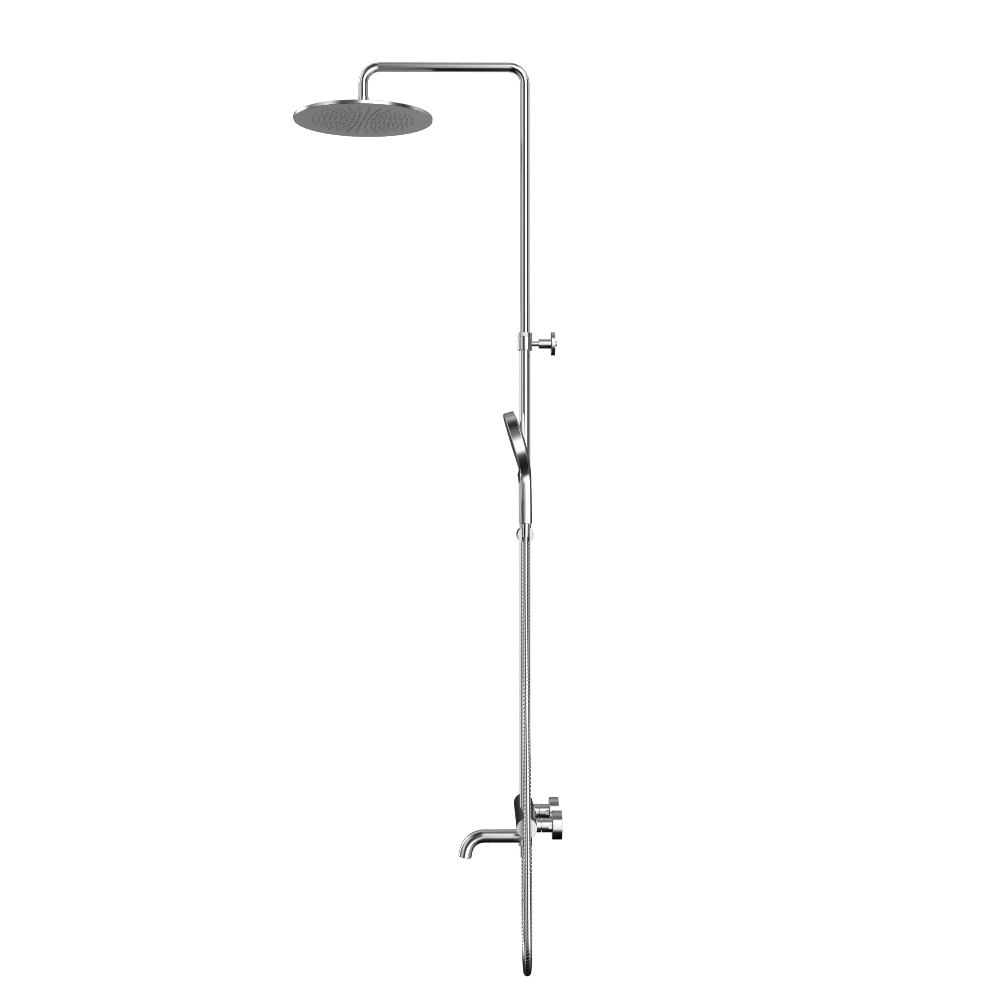 Душевая программа Термостатическая система для ванны наружного монтажа Y1234TOPNIB (брашированный никель) 