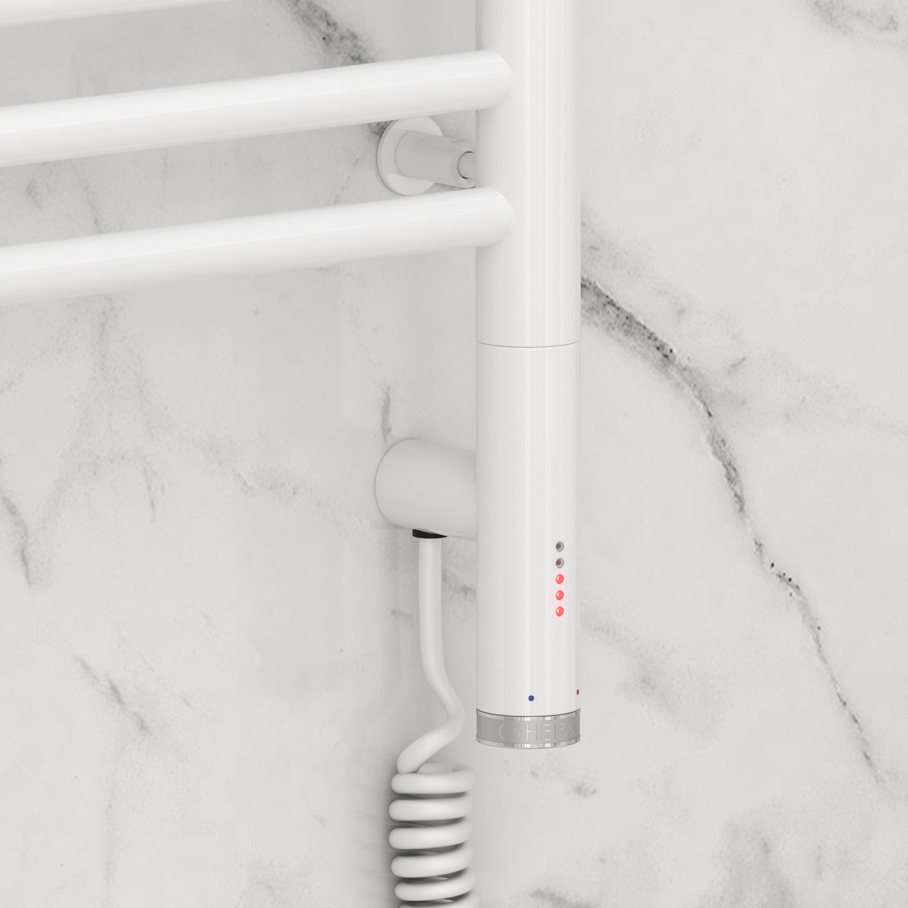 Полотенцесушители Полотенцесушитель электрический прямая 800х300 / МЭМ правый (Белый) 