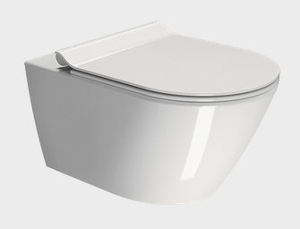 Унитазы Унитаз подвесной 550×360 мм, Genius Flush, с креплением FISR5, цвет белый глянцевый 