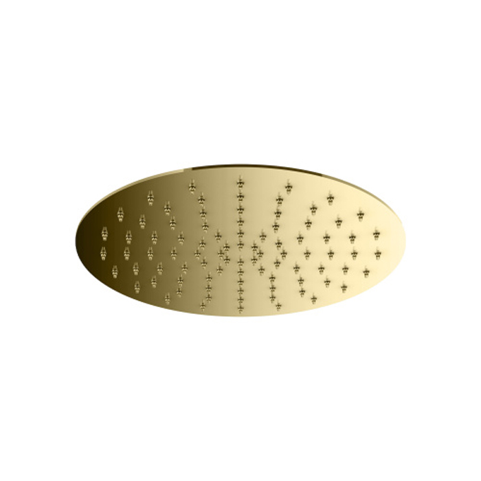 Душевая программа Верхний душ d250 из нержавеющей стали, встроенный клапан безопасности, поворотное крепление, антикальций, 2мм, золото 