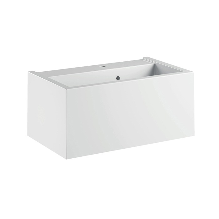 Раковины Раковина подвесная с 1 отверстием под смеситель 80х46,5 см, цвет белый глянцевый 