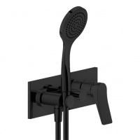 Смесители Смеситель для ванны внешняя часть черный матовый 