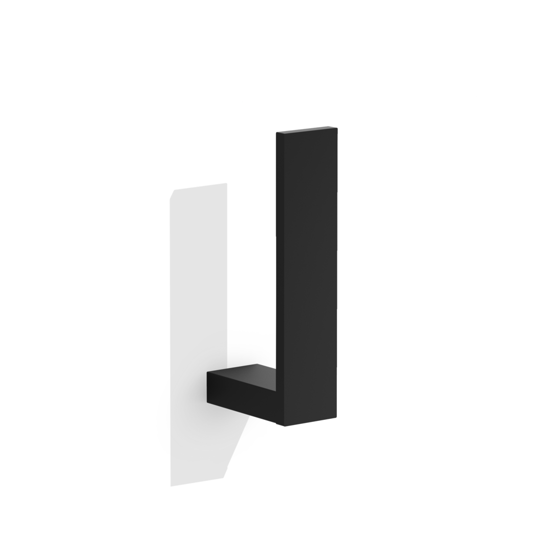 Держатель запасного рулона, черный матовый