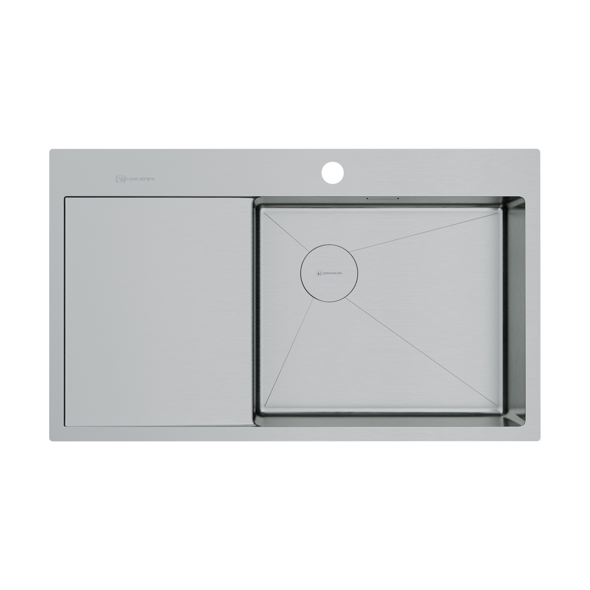 Кухонные мойки Кухонная мойка 860x510x200 Akisame 86-R Side-IN нержавеющая сталь/нержавеющая сталь 