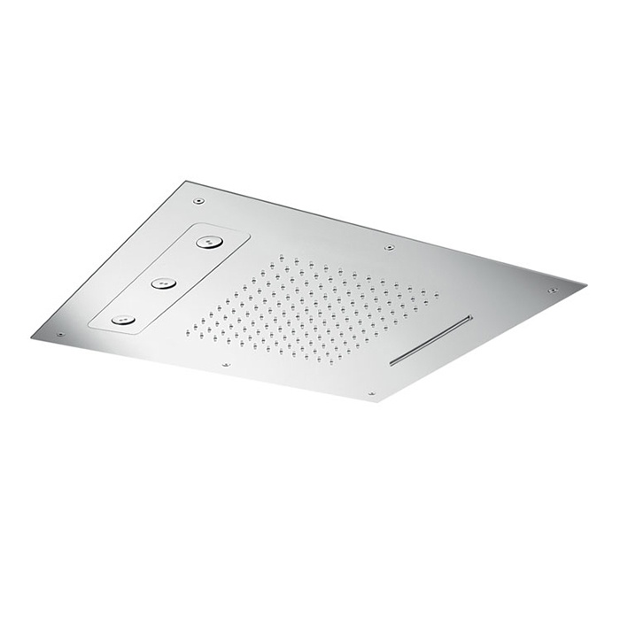 Душевая лейка потолочная встраив., 630х480 мм, 3 режима, цвет Mirror Stainless Steel