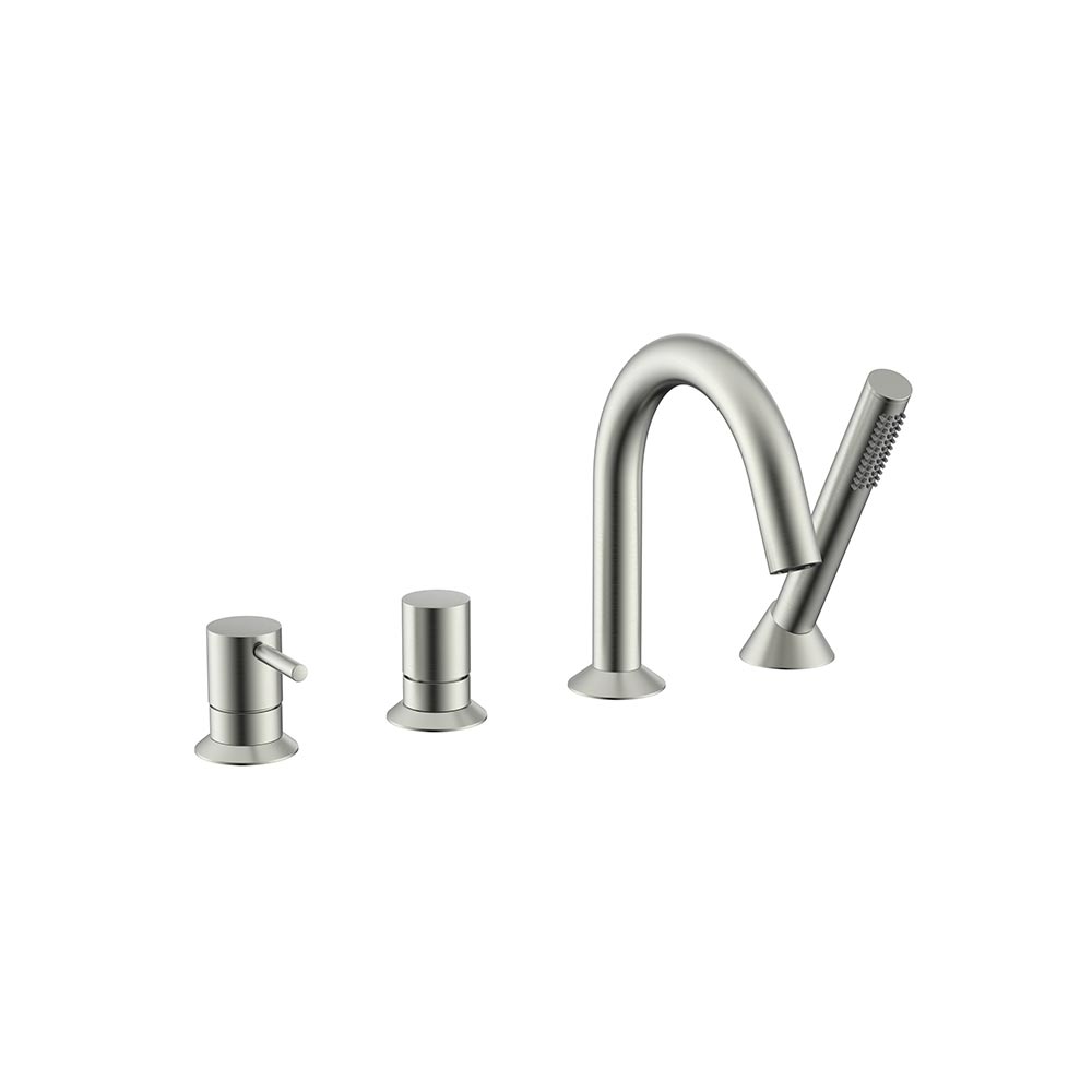 Смеситель на борт ванны BRUSH NICKEL