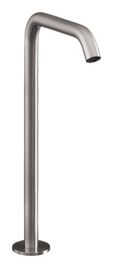 Комплектующие Излив Milo360, настольный, h-380 мм, поворотный, с доп. креплением, сталь, цвет сатинированная сталь 