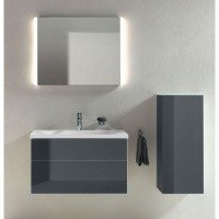 Мебель для ванной Зеркало с подсветкой 80*58 см (белый) 