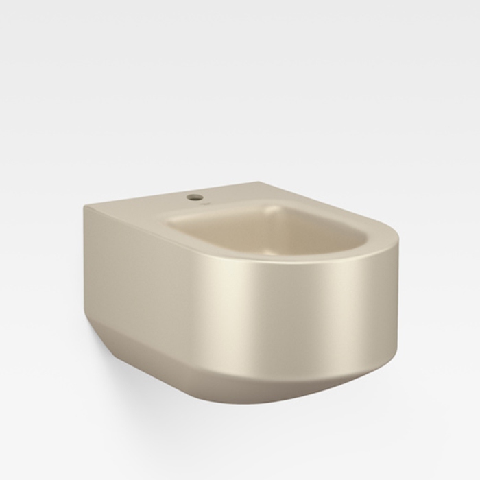 Биде подвесное 56x38x30см с 1 отв. под смеситель, цвет: greige