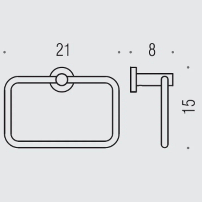 Аксессуары для ванной Полотенцедержатель-кольцо, цвет PVD золото матовое 