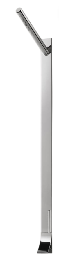 Душевая система CEA Design Cut Plus, со смесителем и верхним душем, встраиваемая, полированная нержавеющая сталь