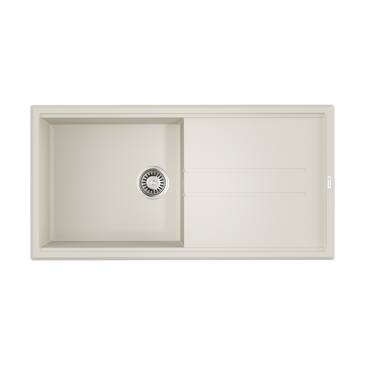 Кухонные мойки Кухонная мойка 1000x510x200 Tedori 100-WH Tetogranit/белый 