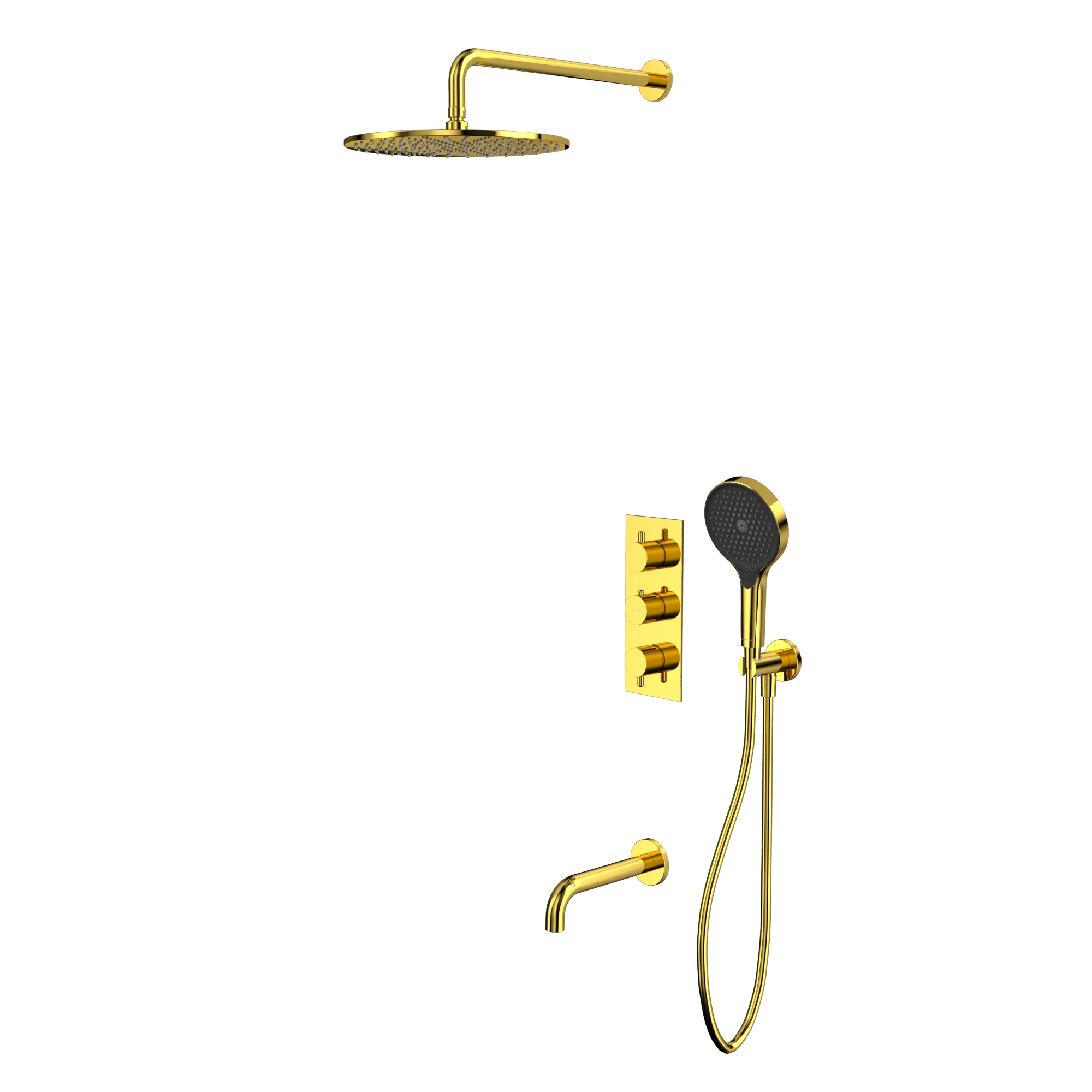 Душевая программа Термостатическая система для ванны скрытого монтажа YSET11TOPGL (золото) 