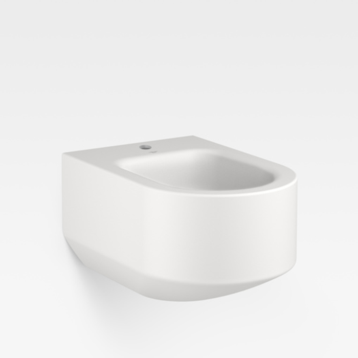 Биде подвесное 56x38x30см с 1 отв. под смеситель, цвет: off-white