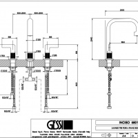 Смесители Смеситель для раковины, хром 