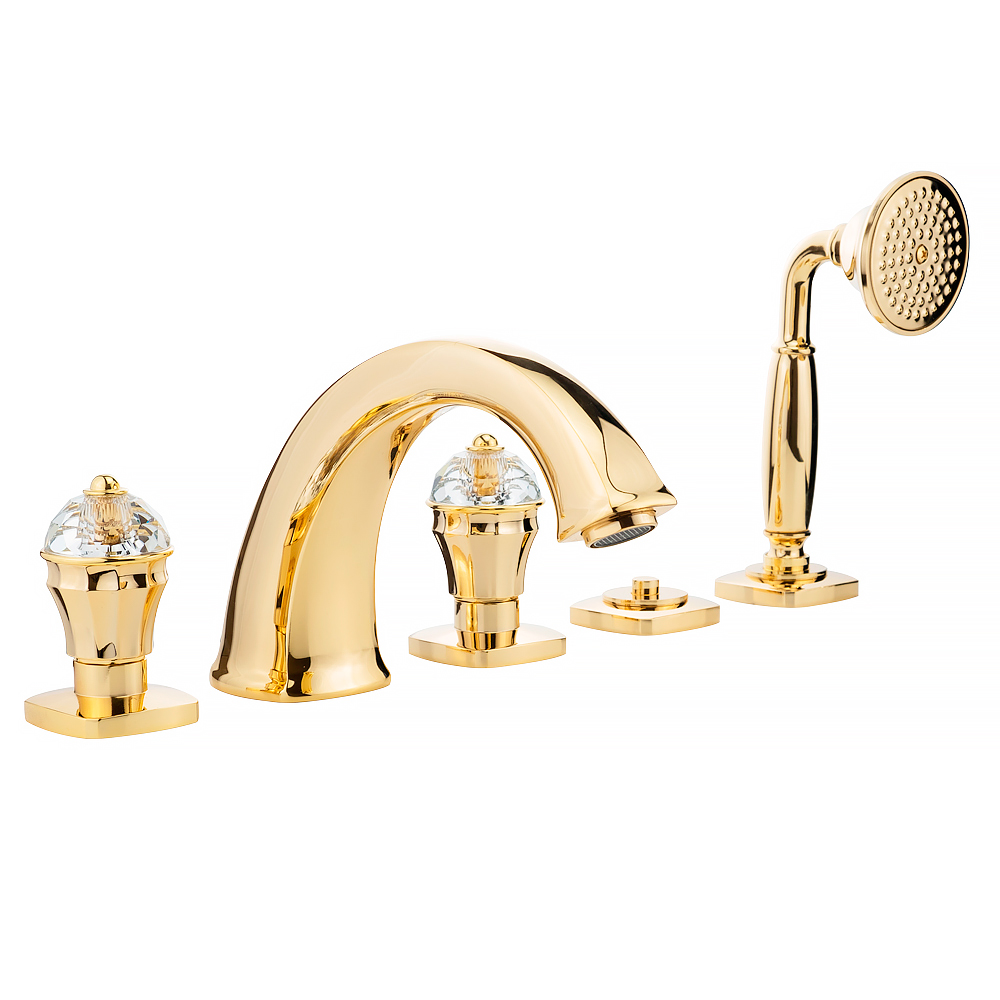 Смесители Смеситель на борт ванны, золото 