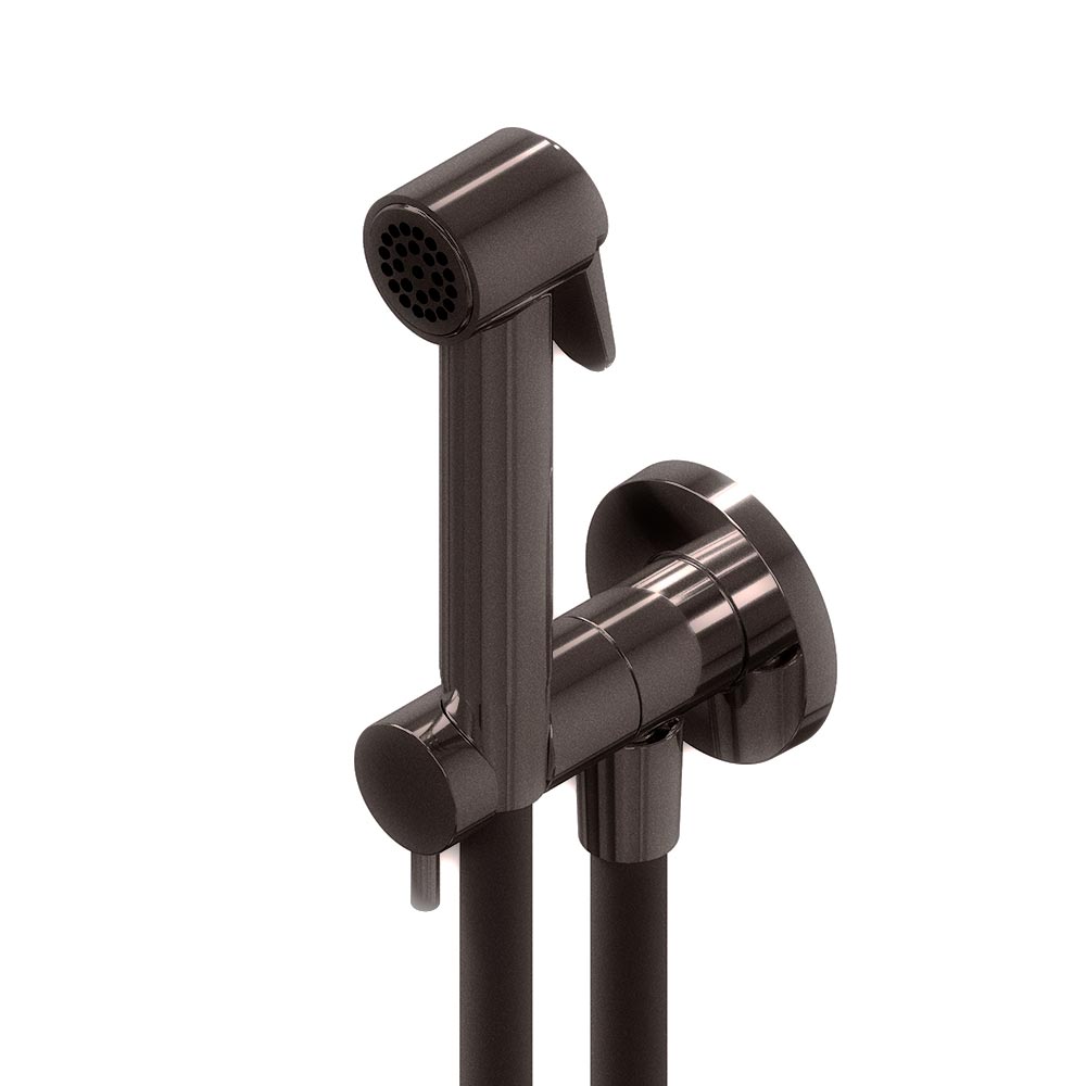 Смесители Гигиенический душ с держателем blx brushed black chrome 