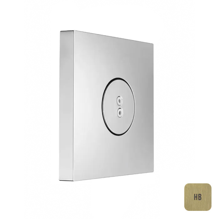 Душевая программа SPIN SQUARE Форсунка встраиваемая вращающаяся, High Brass Brushed PVD 