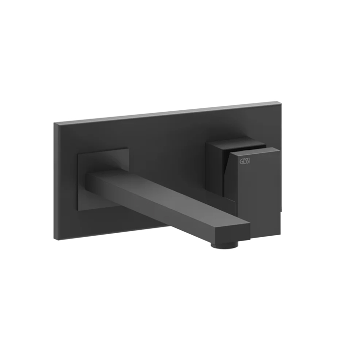 Смесители Встраиваемый однорычажный смеситель, излив 206 мм (внешние части), цвет черный 