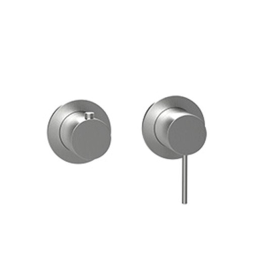 Смесители Смеситель для ванны на 2 или 3 потребителя, внешняя часть, нержавеющая сталь шлифованная 