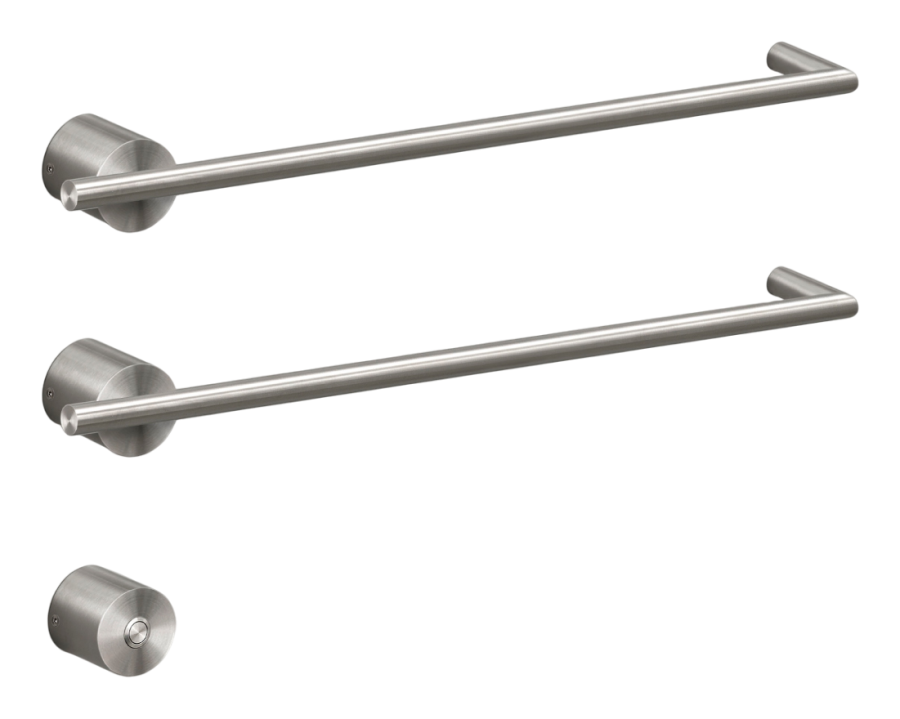 Полотенцесушитель Equilibrio, электрический, возможность установки под углом 180 °, цвет полированная сталь