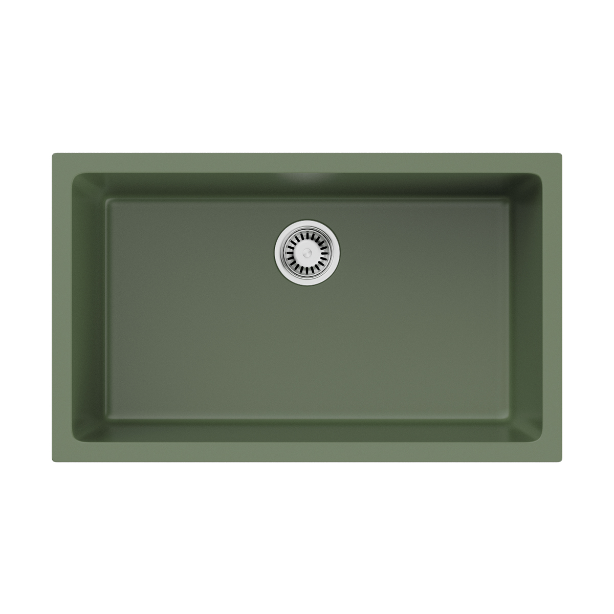 Кухонные мойки Кухонная мойка 760x460x255 Okinoshima 76-U/I-OL Natceramic/olive 