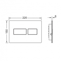 Системы инсталляции Клавиша смыва 