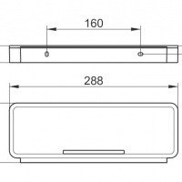 Аксессуары для ванной Корзинка для душевых принадлежностей (хром) 