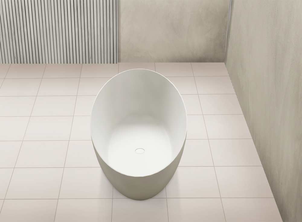 Ванны Ванна из искусственного камня белая матовая 160x75 