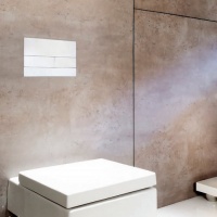 Системы инсталляции Панель смыва, металл, белый матовый 