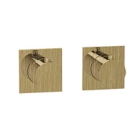 Смесители Термостат для ванны на 2 или 3 потребителя, внешняя часть, латунь шлифованная 