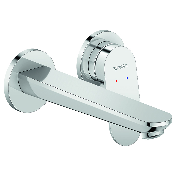 Смесители Смеситель для раковины из стены, излив 202 мм, хром 