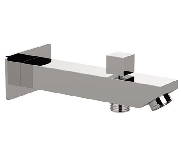 Комплектующие Излив для наполнения ванны с подключением шланга 180 мм, хром 