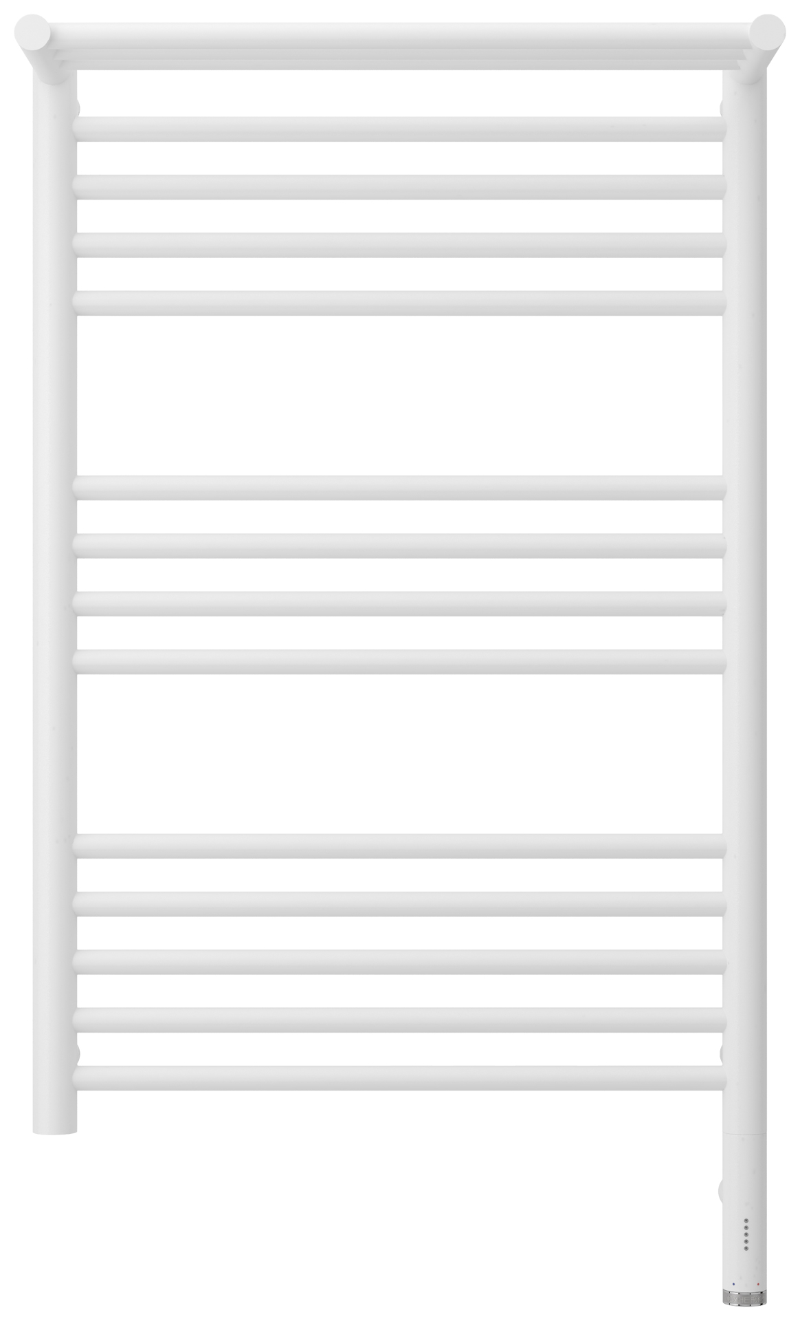 Полотенцесушители Полотенцесушитель электрический с одной полкой 800х500 / МЭМ правый (Матовый белый) 